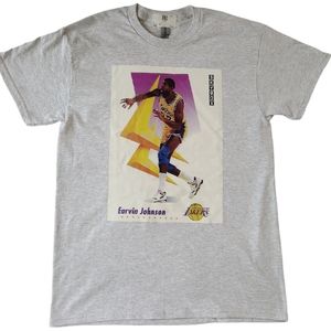 Magic Johnson Basketball Card Lakers T-shirt